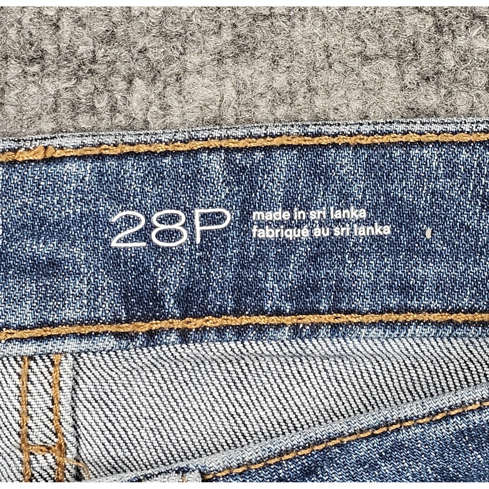 Pilcro Kenna Jeans Velvet Bow Barrel Leg Crop Jeans Womens 28P High Rise - Picture 4 of 5